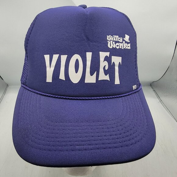 Willy Wonka Violet Adults Purple Trucker Hat Casual Outdoors Lightweight main image 9